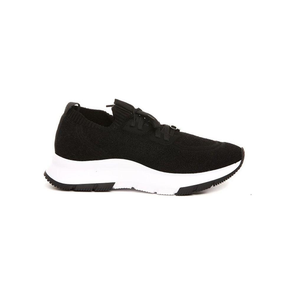 Gianvito Rossi Black Fabric Athletic Sneakers