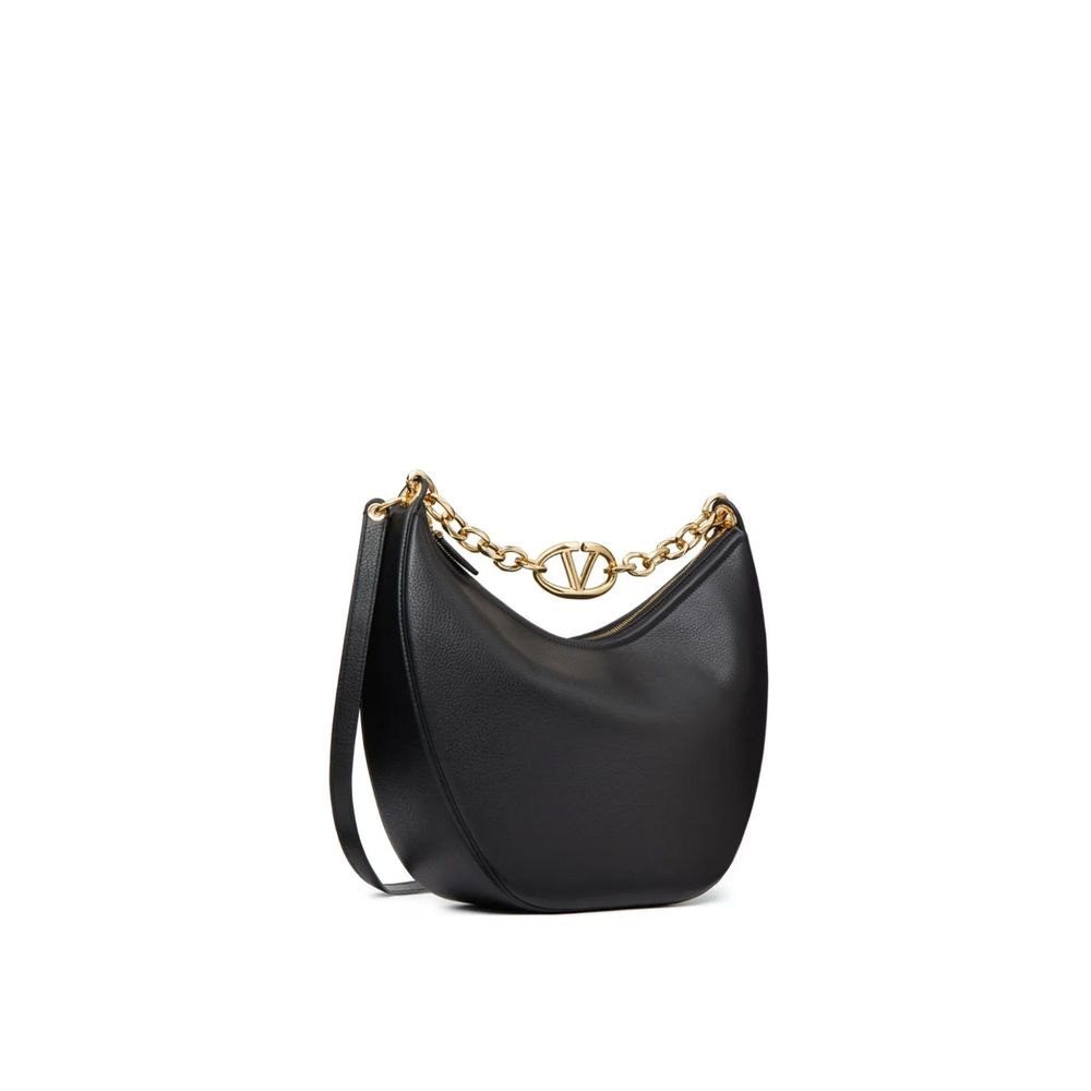 Valentino Garavani Black Calfskin Shoulder Bag