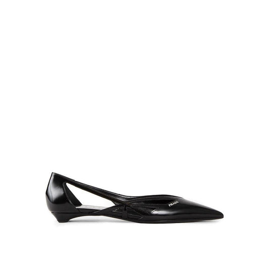 Prada Brushed Leather Cut-Out Ballerina Flats PR-8802736931028-38
