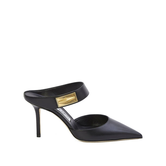 Jimmy Choo Black Calfskin High Heel Pumps