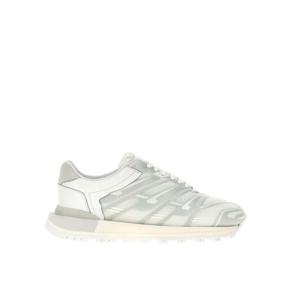 Maison Margiela White Fabric Athletic Sneakers