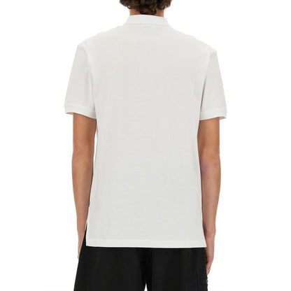 Moschino Couture White Cotton Polo Shirt