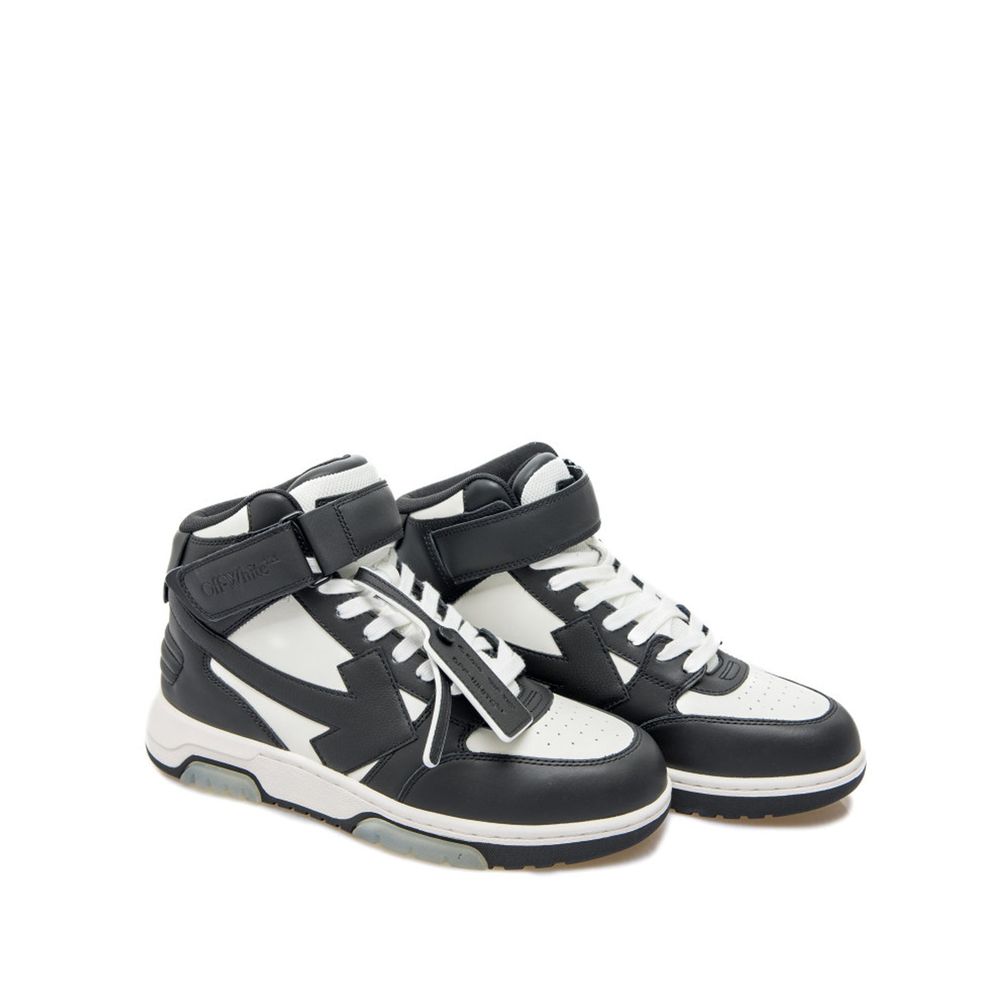 Off-White Black Calfskin Athletic Sneakers