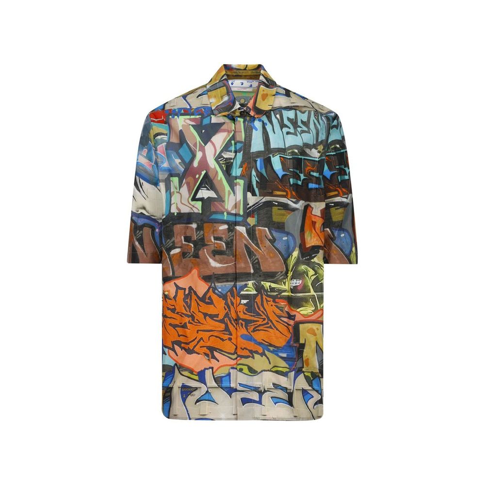 Off-White Black Polyamide Pattern Shirt