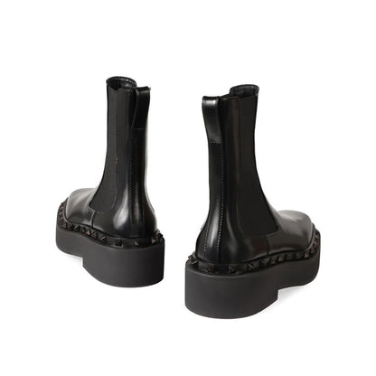 Valentino Garavani Black Calfskin Chelsea Boots