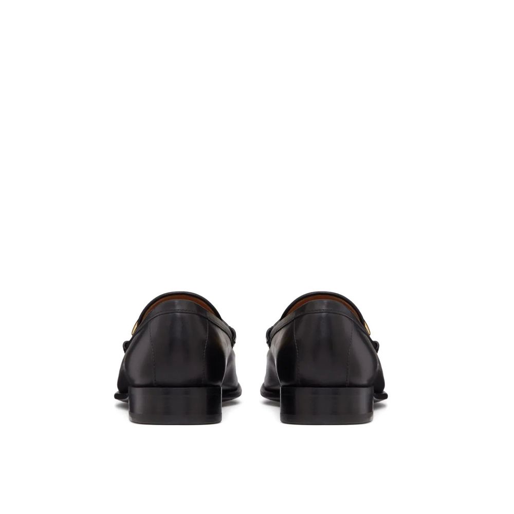 Valentino Garavani Black Calfskin Slip-On Loafers