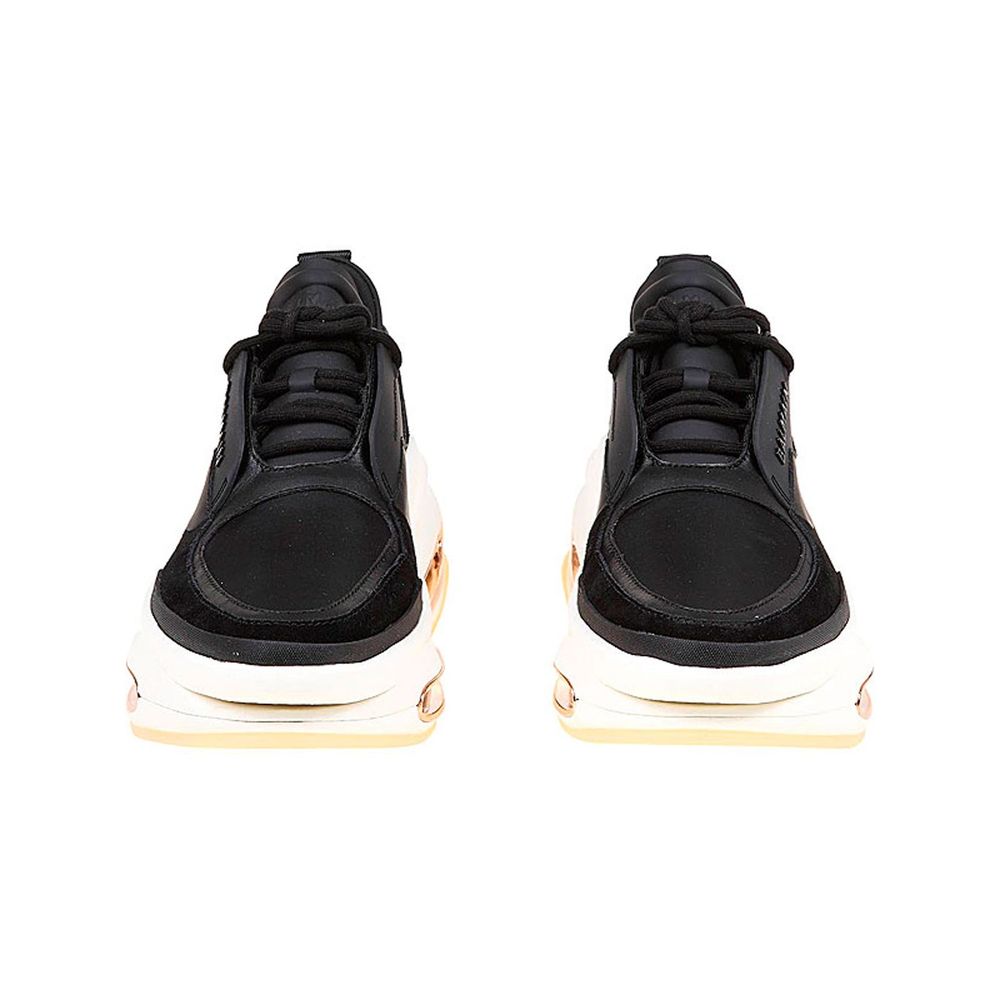 Balmain Black Calfskin Chunky Sneakers