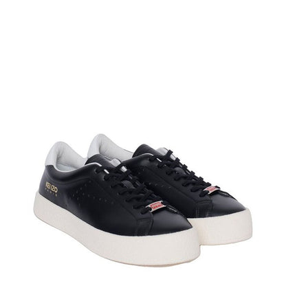 Kenzo Black Calfskin Low Top Sneakers
