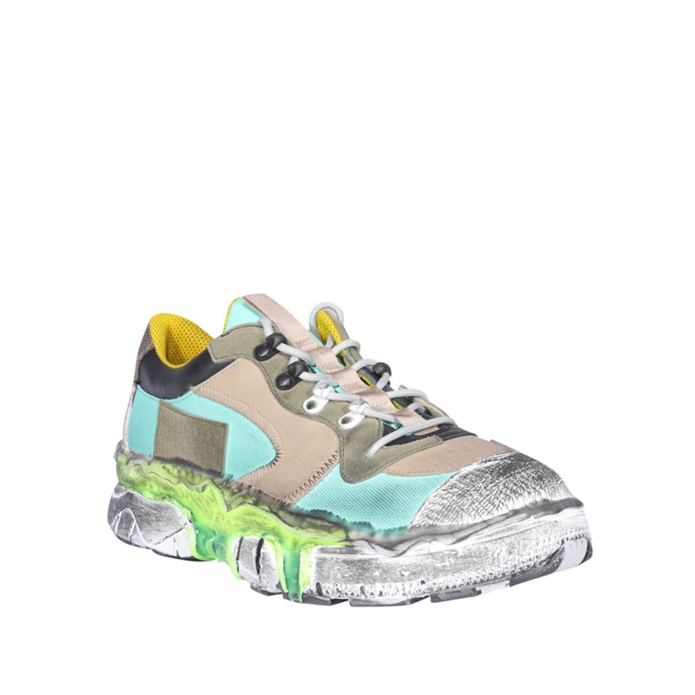 Maison Margiela Green Fabric Chunky Sneakers