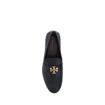Tory Burch Black Calf Leather Bos Taurus Slip-On Loafers