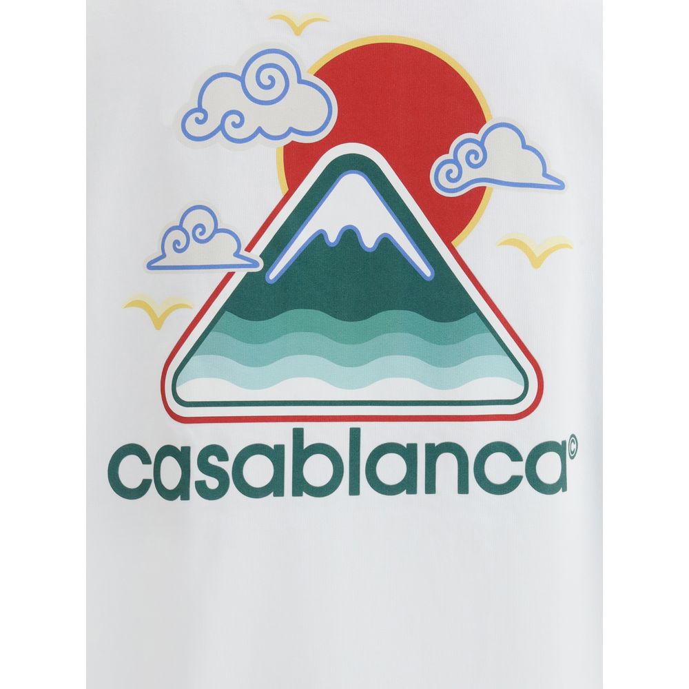 Casablanca White Cotton T-Shirt