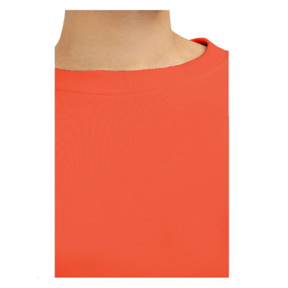 Balmain Orange Cotton Men Sweater