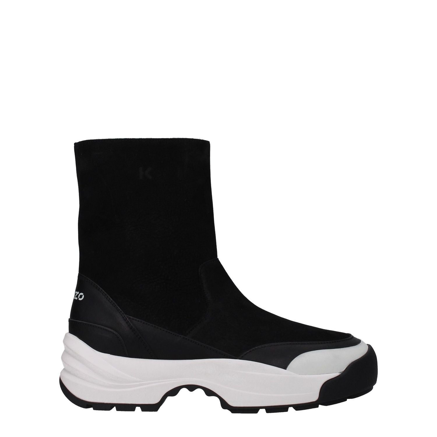 Kenzo Black Leather Ankle Boots