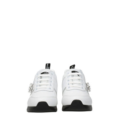 Love Moschino White Leather Low Top Sneakers
