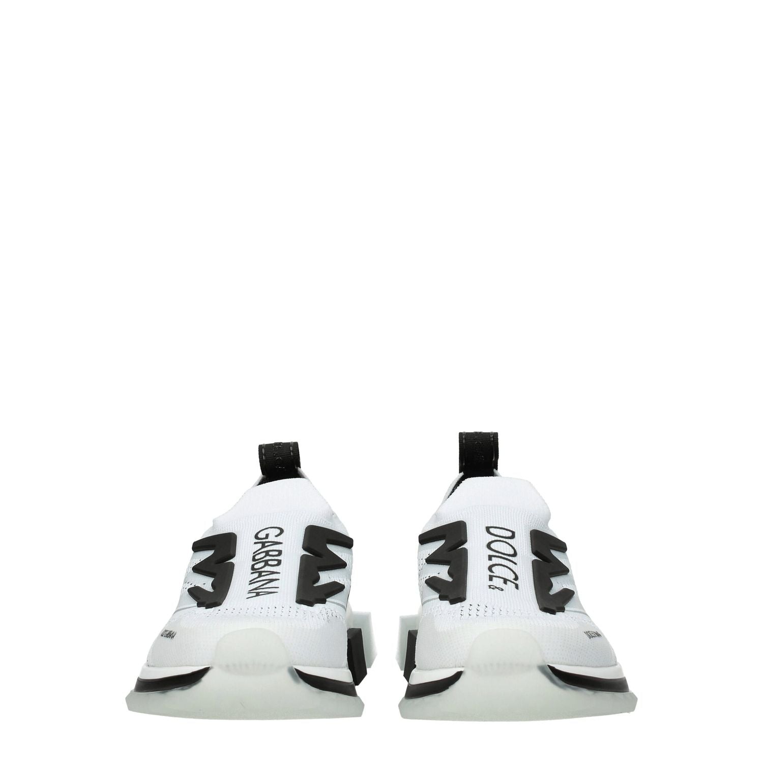 Dolce & Gabbana White Fabric Athletic Sneakers