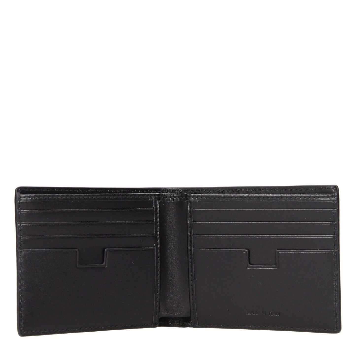 Testoni Black Leather Wallet