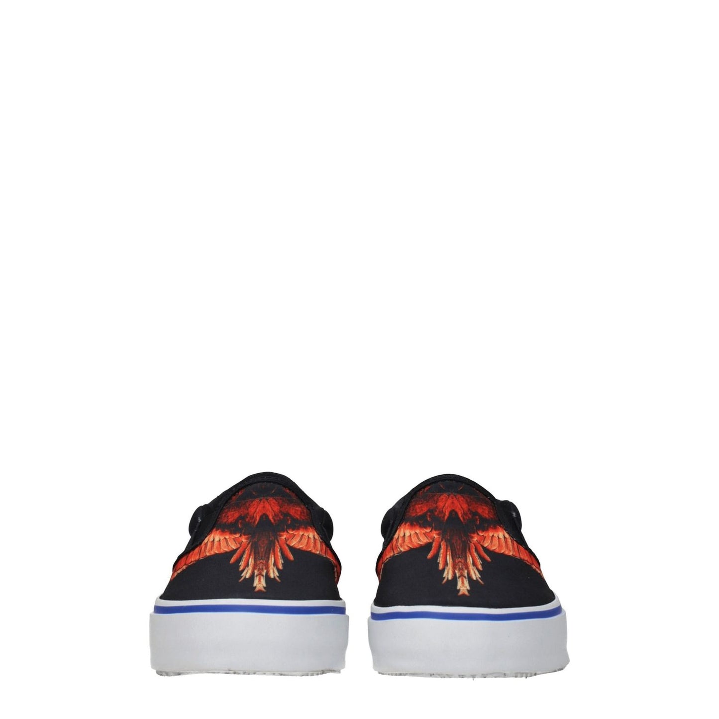 Marcelo Burlon Black Fabric Slip-On Loafers