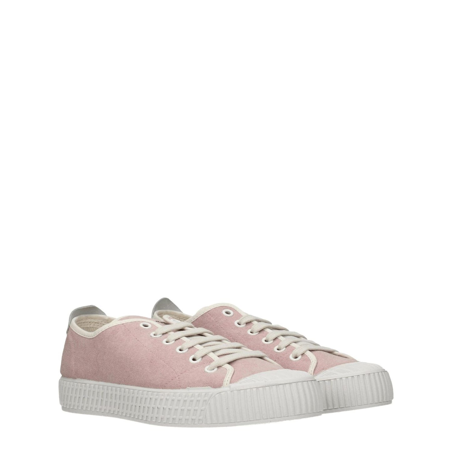 Car Shoe Pink Fabric Low Top Sneakers
