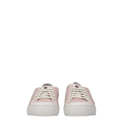 Car Shoe Pink Fabric Low Top Sneakers