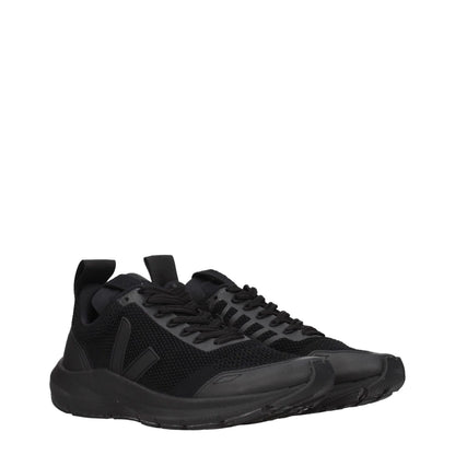 Veja Black Fabric Athletic Sneakers