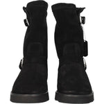 Kenzo Black Leather Ankle Boots KE-8547255189769-EU37/US7