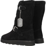 Kenzo Black Leather Ankle Boots KE-8547255189769-EU37/US7
