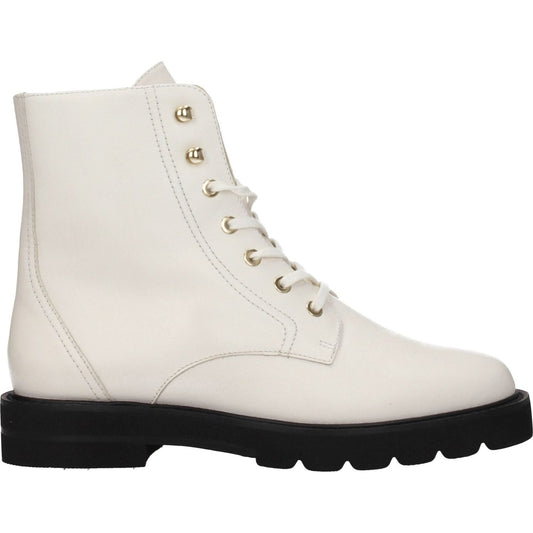 Stuart Weitzman White Leather Ankle Boots ST-8547258204425-EU38/US8