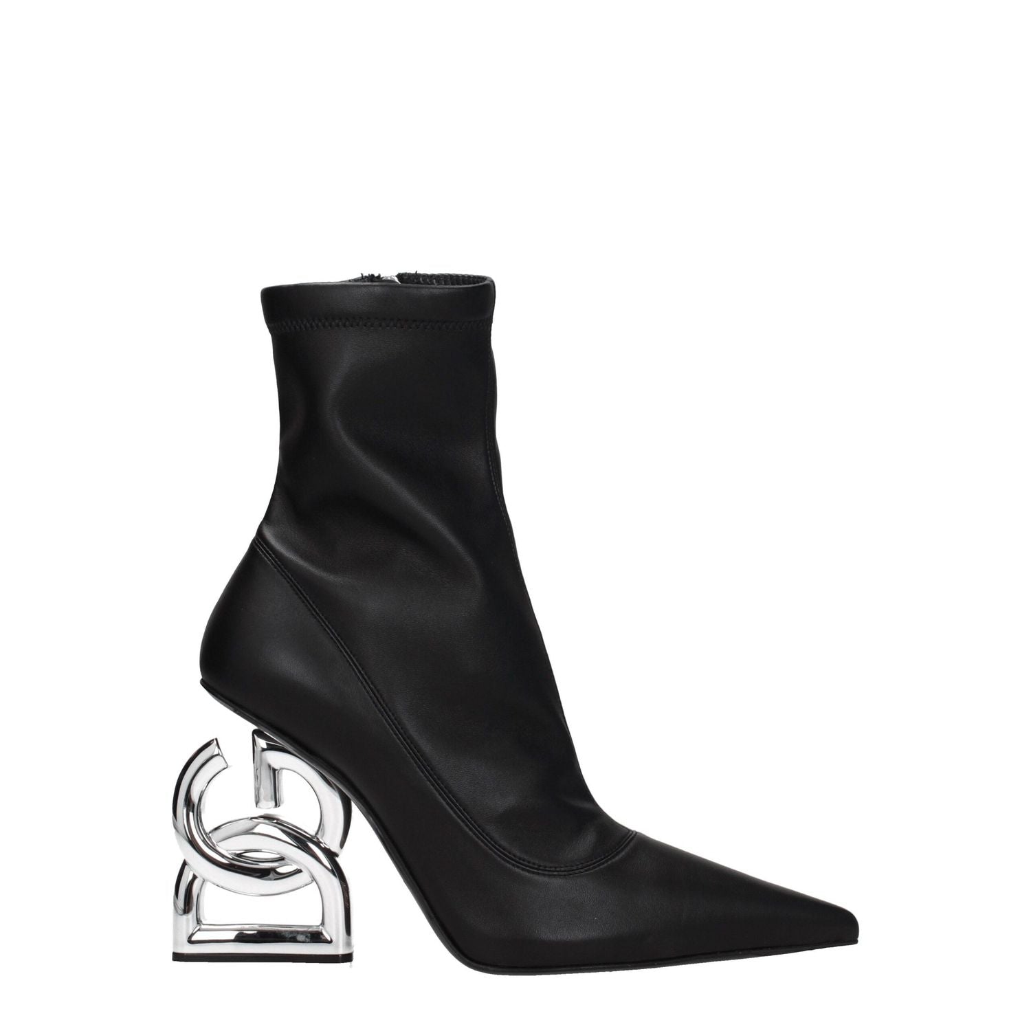 Dolce & Gabbana Black Leather Ankle Boots