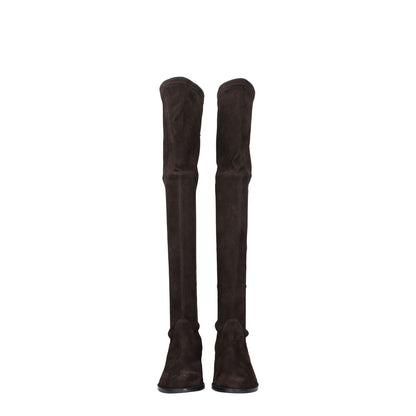 Stuart Weitzman Brown Leather Over The Knee