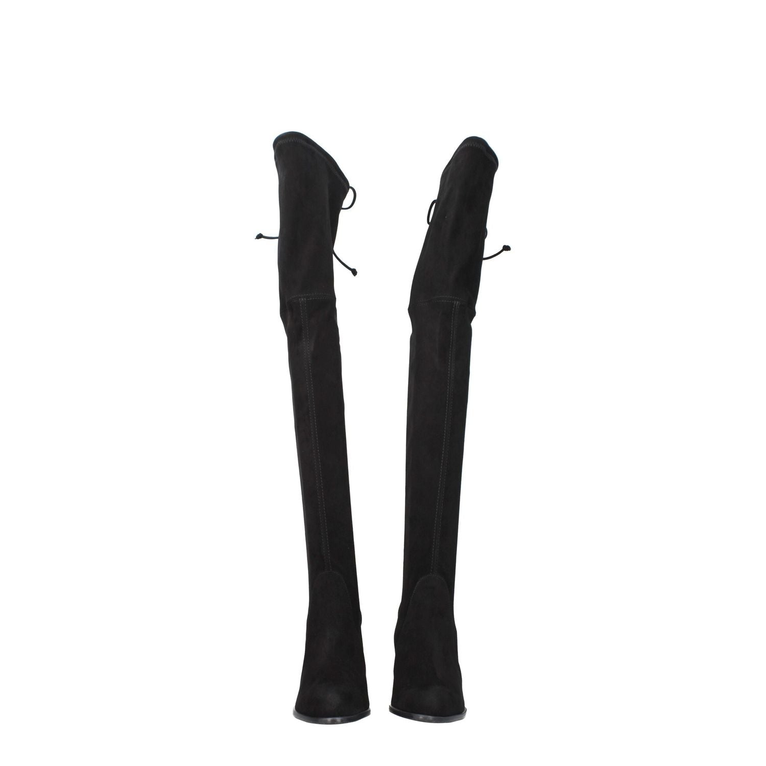 Stuart Weitzman Black Leather Over The Knee