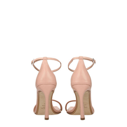 Lanvin Pink Leather Stiletto Heel Sandals