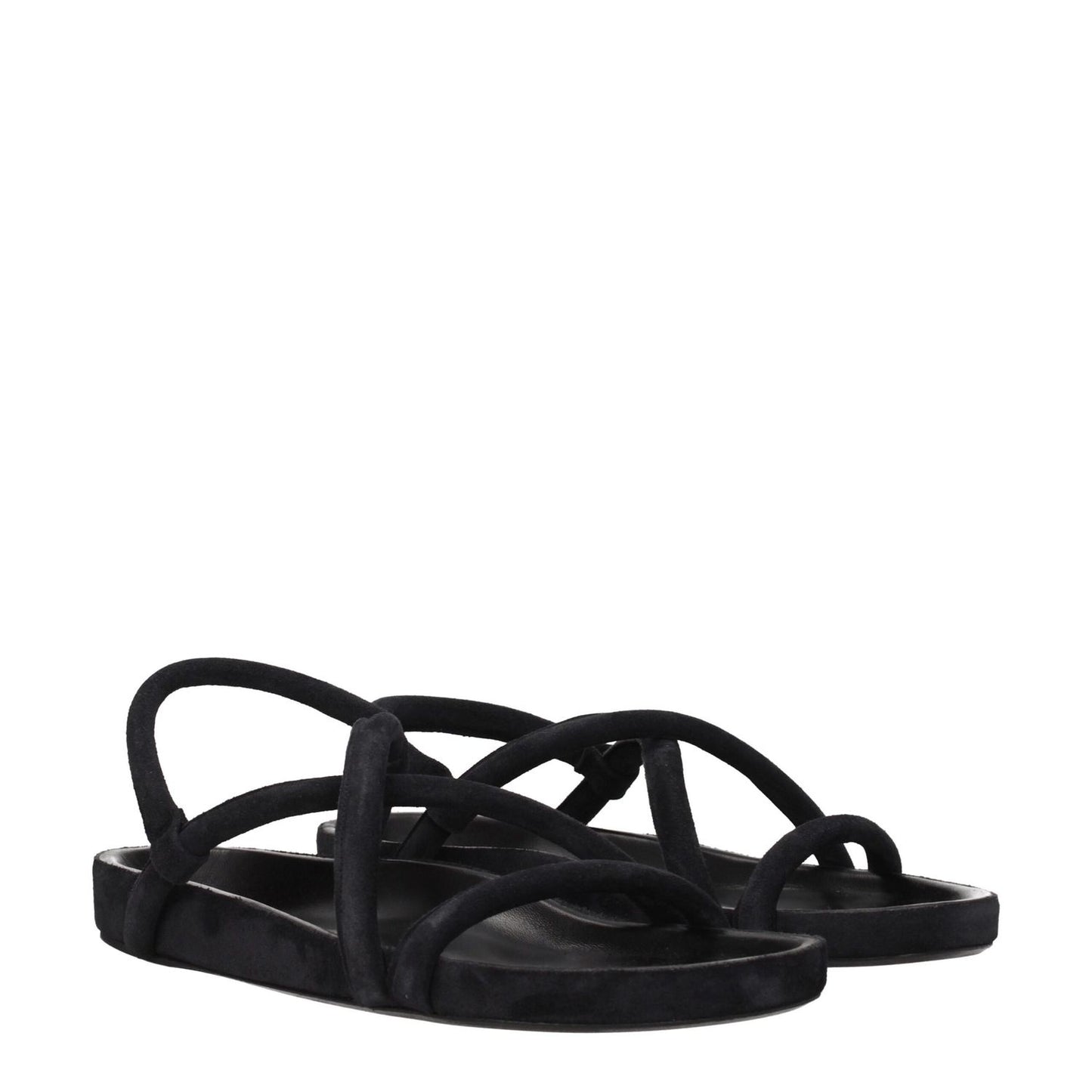 Isabel Marant Black Leather Sandals