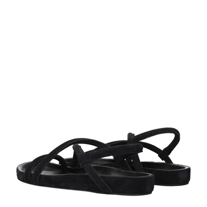 Isabel Marant Black Leather Sandals
