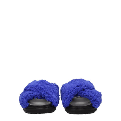 Marni Purple Fabric Slippers