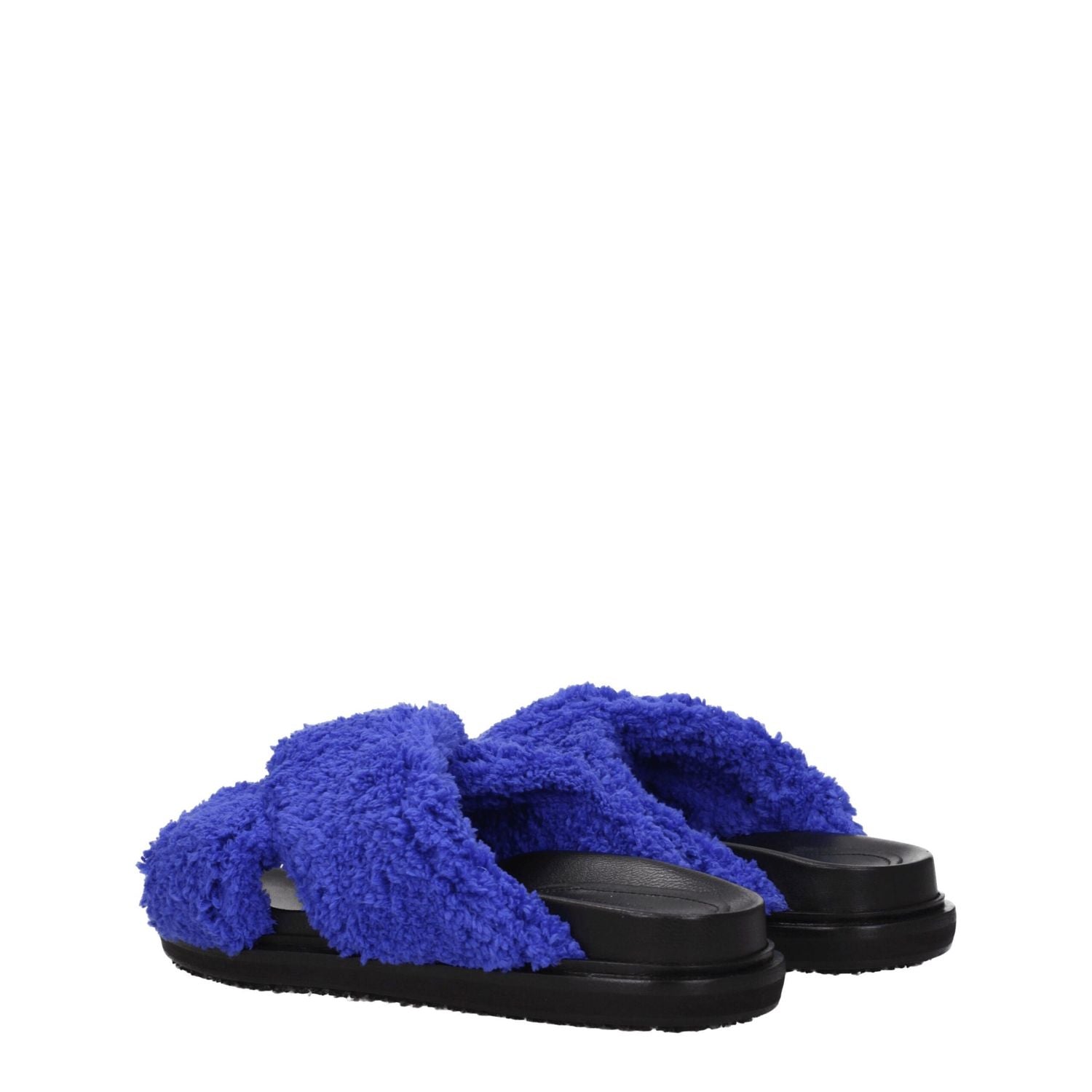 Marni Purple Fabric Slippers