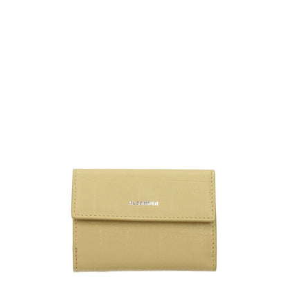 Jil Sander Yellow Leather Wallet