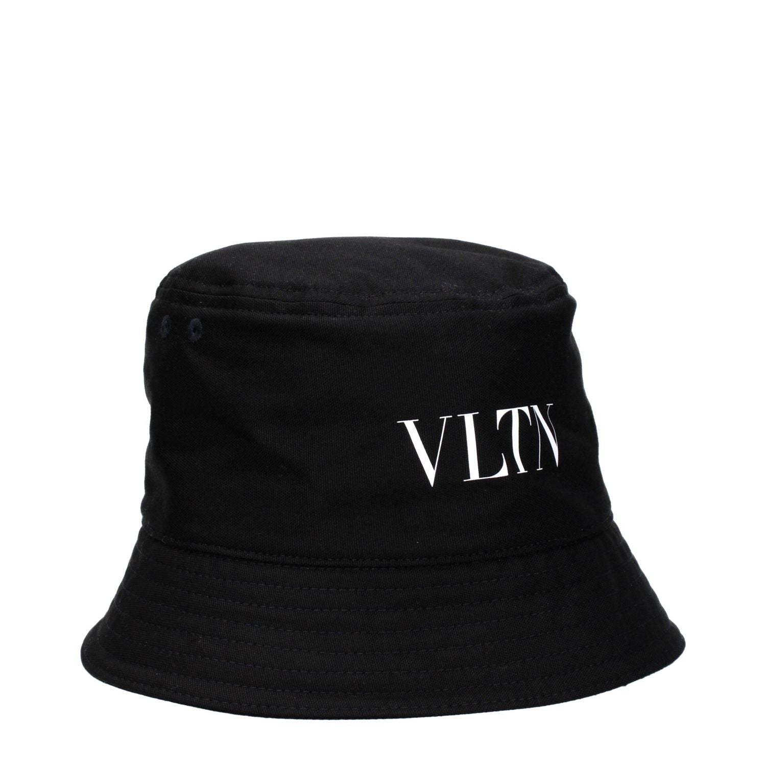 Valentino Garavani Black Cotton Bucket Hat