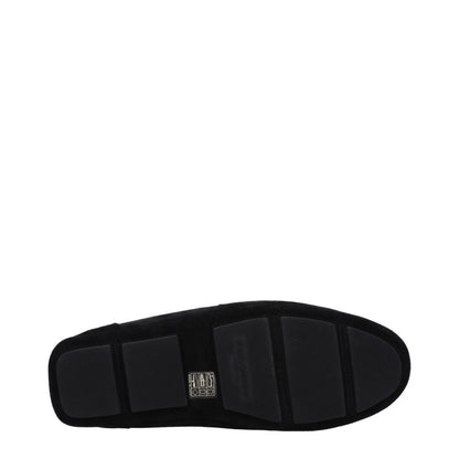 Dolce & Gabbana Black Leather Slip-On Loafers