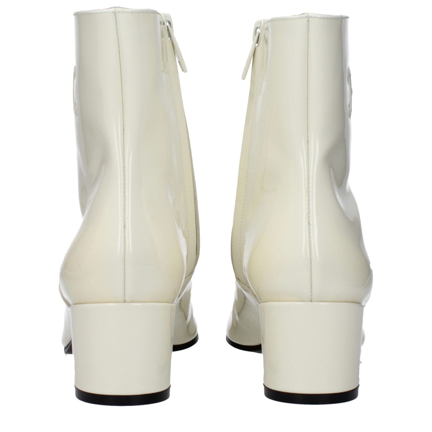 Celine Beige Leather Ankle Boots
