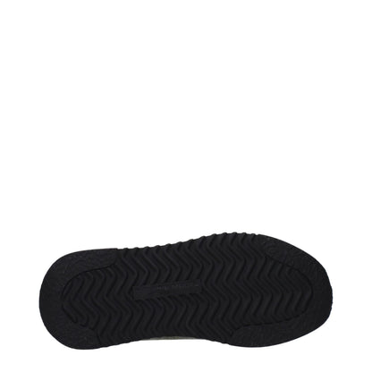 Sole view of Philippe Model Green Leather Athletic Sneakers showing rubber grip