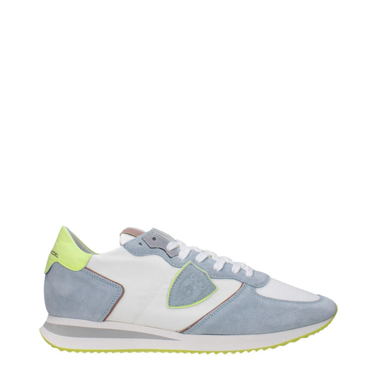Philippe Model White Fabric Low Tops