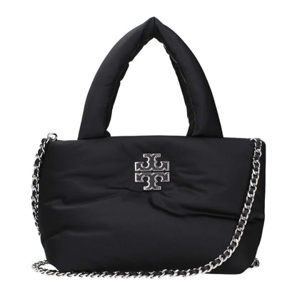 Tory Burch Black Fabric Handbag with logo, adjustable and removable shoulder strap, MPN 170317001, code F83547.