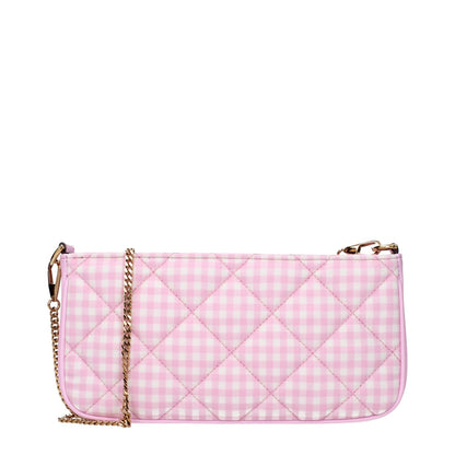 Versace Pink Fabric Shoulder Bag