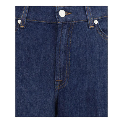 7FOR Blue Cotton Jeans Denim