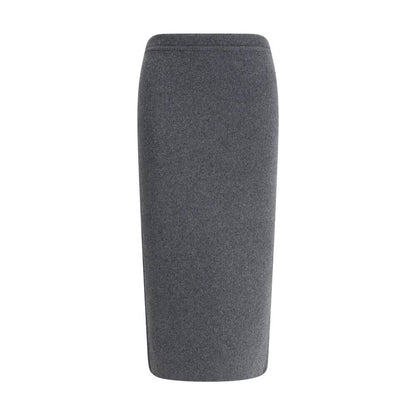 Tom Ford Gray Cashmere Long Skirt