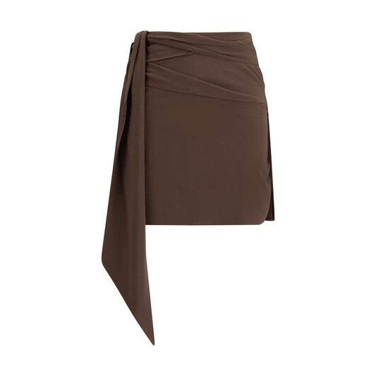Prada Crepe de chine Mini Skirt PR-P142WSOOO12L0F0HK4-IT40 | M