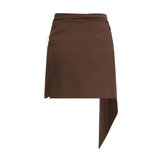 Prada Crepe de chine Mini Skirt PR-P142WSOOO12L0F0HK4-IT40 | M