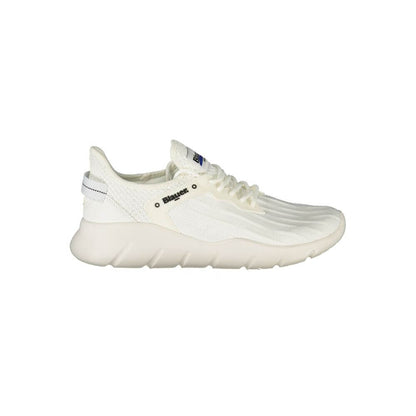 Blauer White Polyester Men Sneaker