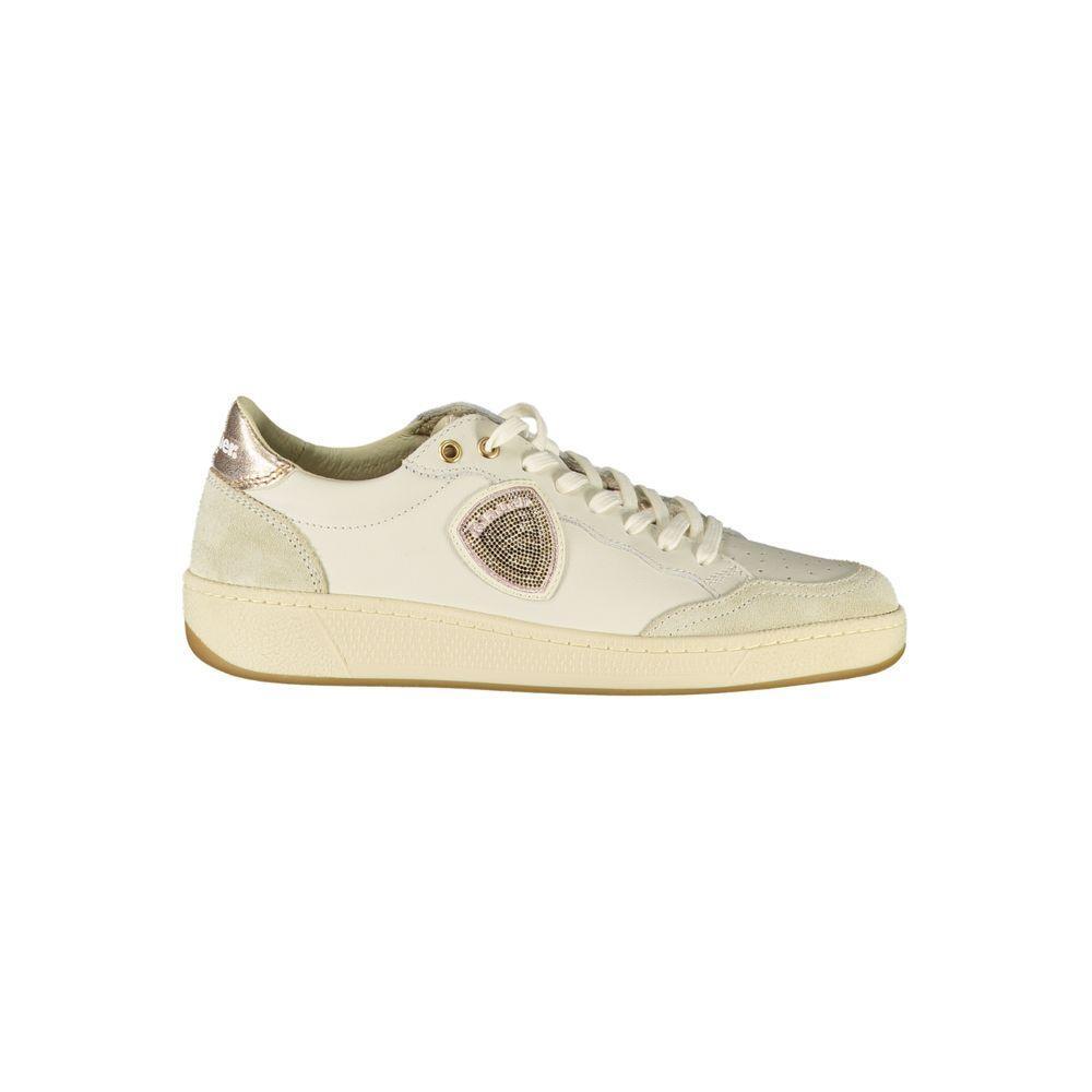 Blauer White Leather Women Sneaker BL-39266-EU36/US6