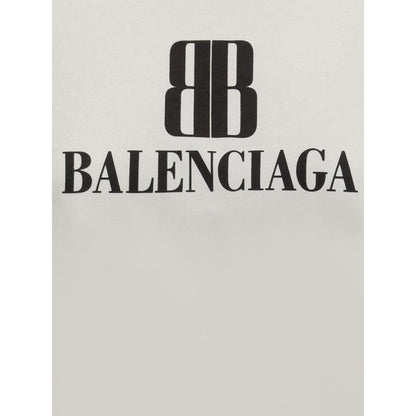 Balenciaga Gray Cotton T-Shirt